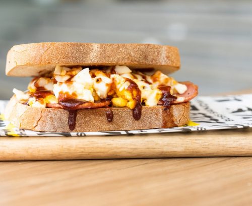 BBQ Bacon & Egg Sando