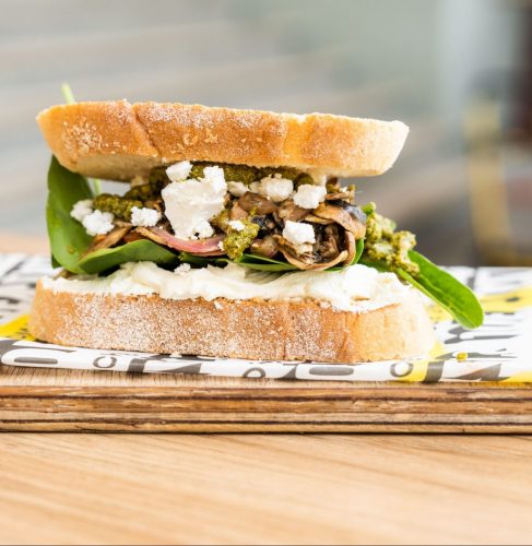 MUSHROOM, FETA & SPINACH MELT