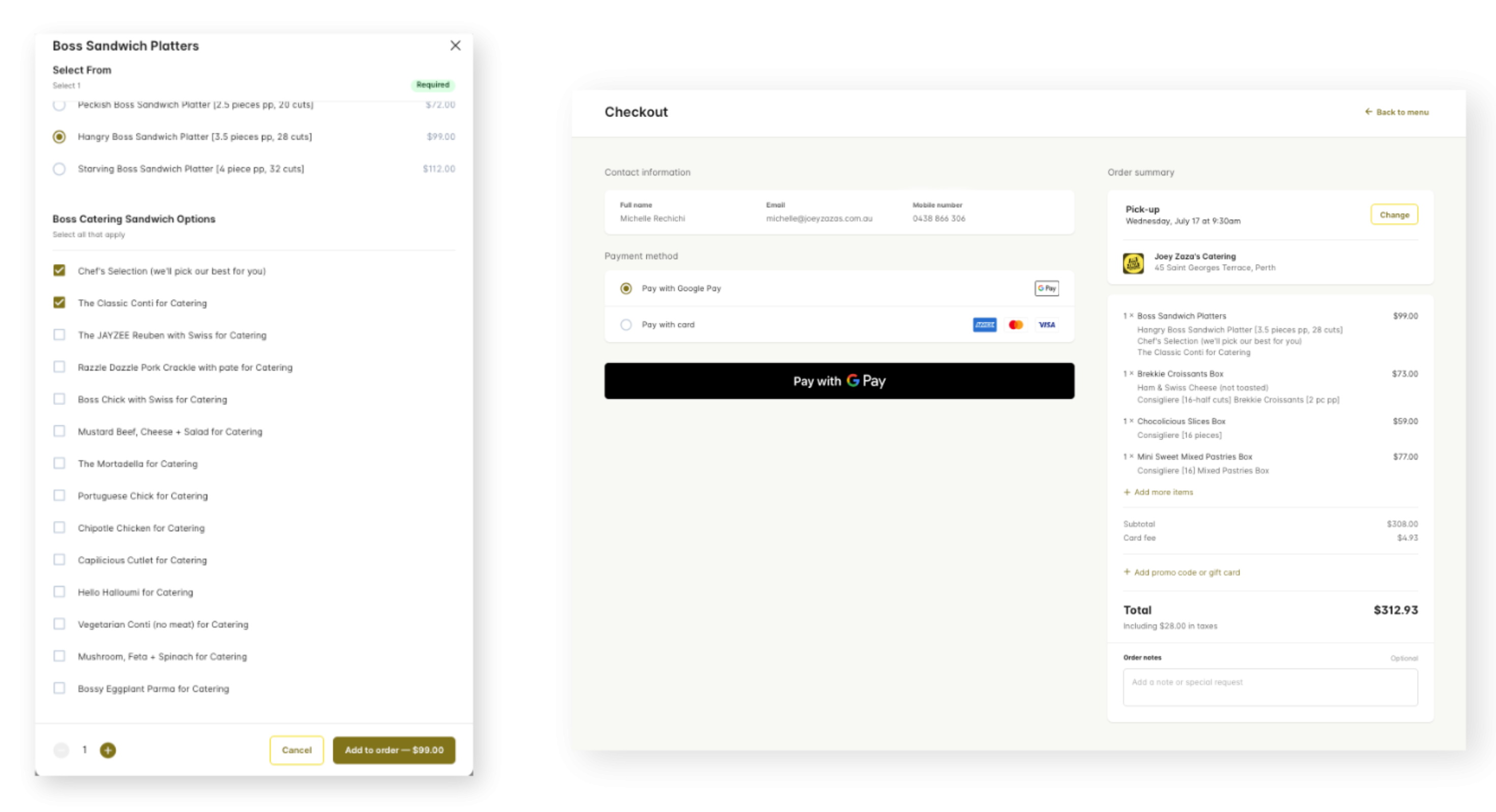 New Catering Portal via Bopple