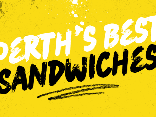 Header banner with text "Perth's best sandwiches".