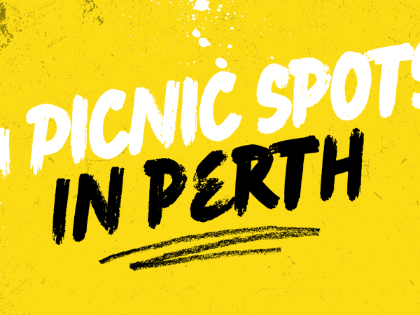 text banner that reads "4 picnic spots in perth"