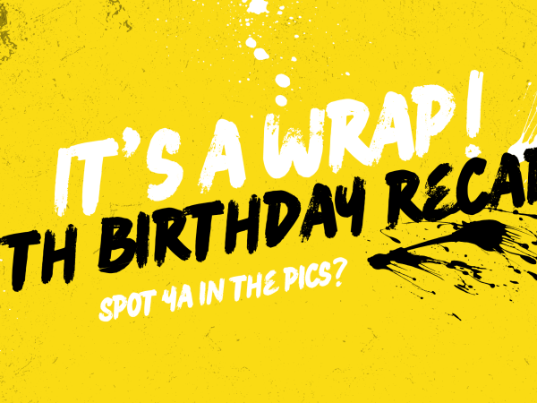 Feature image for Perth sandwich bar blog reads, "It's a Wrap! 5th Birthday Recap. Spot 'Ya in the Pics!"