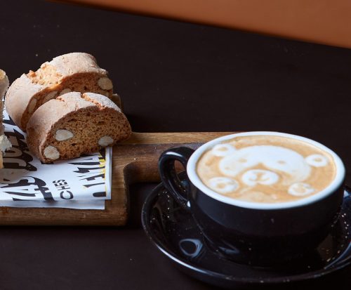 Indulge in a comforting lunch with Joey Zaza’s Nonna’s Lunch Box. This special includes Nonna’s famous meatball sub or Bossy Eggplant Parma, a couple of her homemade biscotti, and a barista-made coffee.