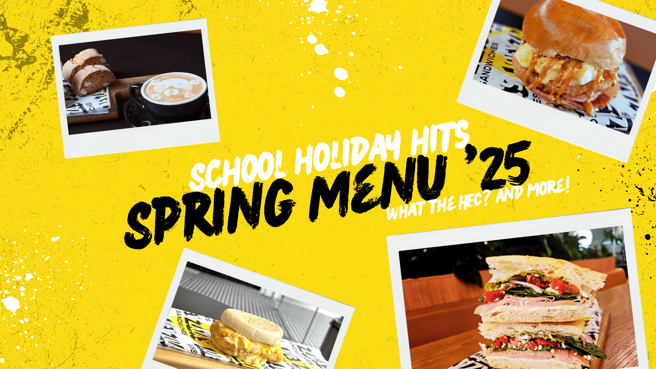 Joey Zaza's Spring menu for 2025. New sandwich hits in Perth CBD.